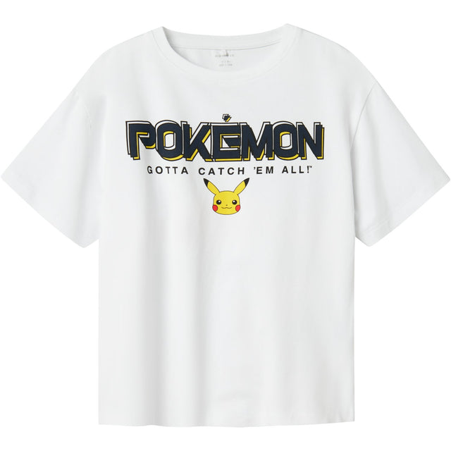 Name It Bright White Mat Pokemon Regular T-Shirt