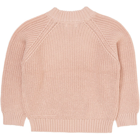 COPENHAGEN COLORS Dusty Rose Strikket Classic Rib Bluse