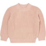 COPENHAGEN COLORS Dusty Rose Strikket Classic Rib Bluse