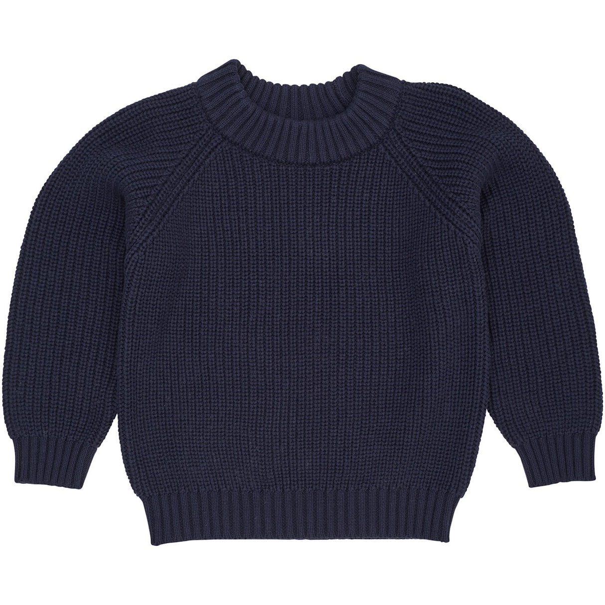 COPENHAGEN COLORS Navy Strikket Classic Rib Bluse