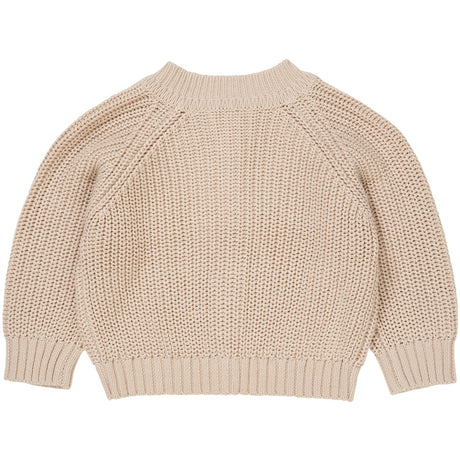 COPENHAGEN COLORS Beige Strikket Classic Rib Cardigan