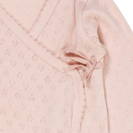 COPENHAGEN COLORS Dusty Rose Pointelle Cross-Over Heldragt