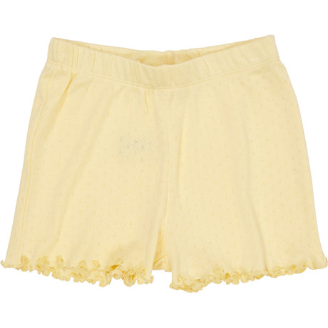 COPENHAGEN COLORS Lt. Yellow Summer Pointelle Shorts