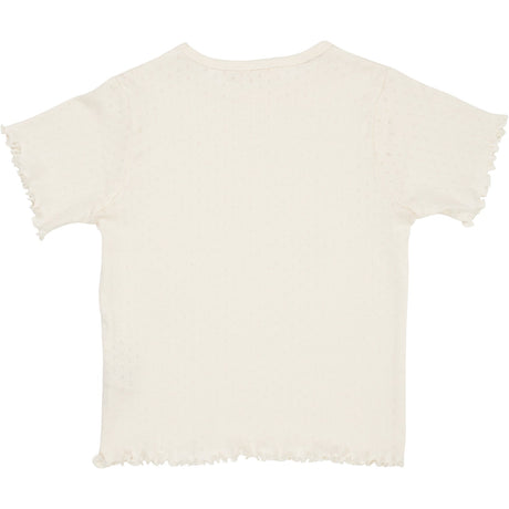 COPENHAGEN COLORS Cream Summer Pointelle T-Shirt