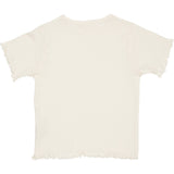 COPENHAGEN COLORS Cream Summer Pointelle T-Shirt