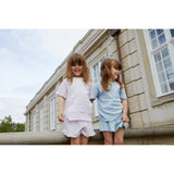 COPENHAGEN COLORS Dusty Blue Summer Pointelle T-Shirt