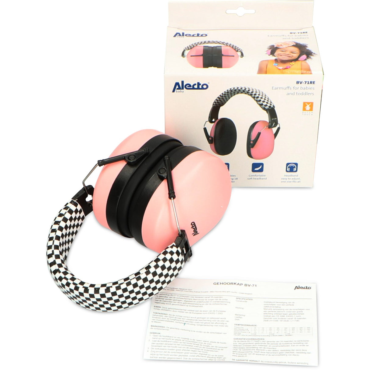 Alecto Pink Earmuffs For Babies Og Toddlers