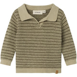 Lil'Atelier Moss Gray Barker Strik Polo