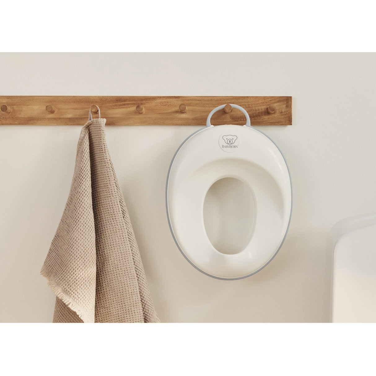 BabyBjörn White/Grey Toiletsæde