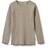 Wheat Gravel Melange Bluse Ida