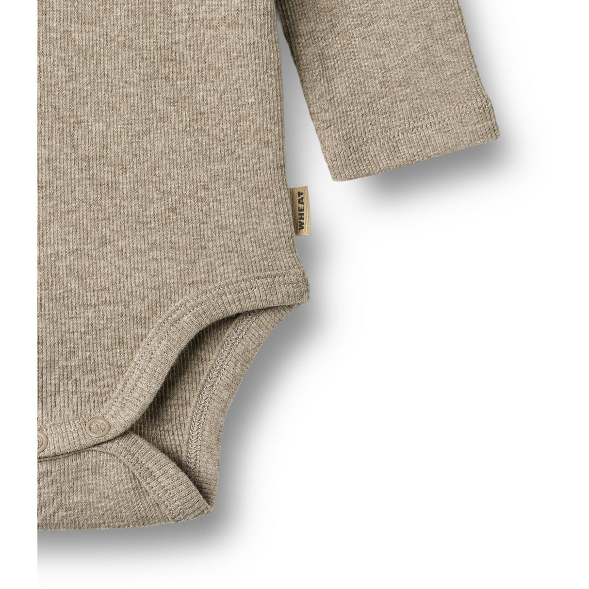 Wheat Gravel Melange Rib Body L/S Spencer