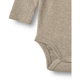 Wheat Gravel Melange Rib Body L/S Spencer