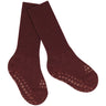 Gobabygo Wine Red Non-Slip Strømper I Merino Uld