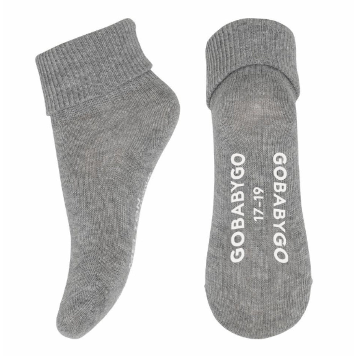 Gobabygo Grey Melange Non Slip Strømper