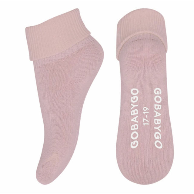 Gobabygo Alt Rosa Non Slip Strømper Organic Bomuld