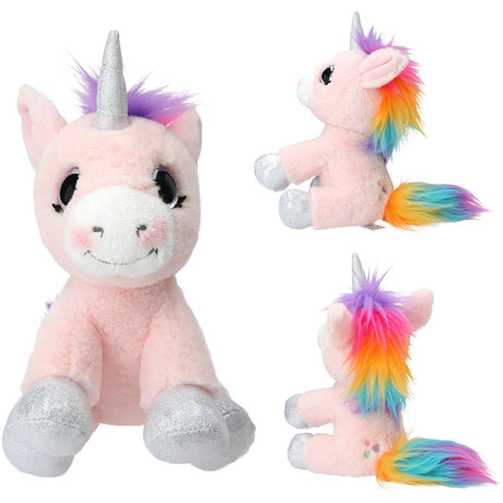 Ylvi Pink Plys Unicorn 21 Cm