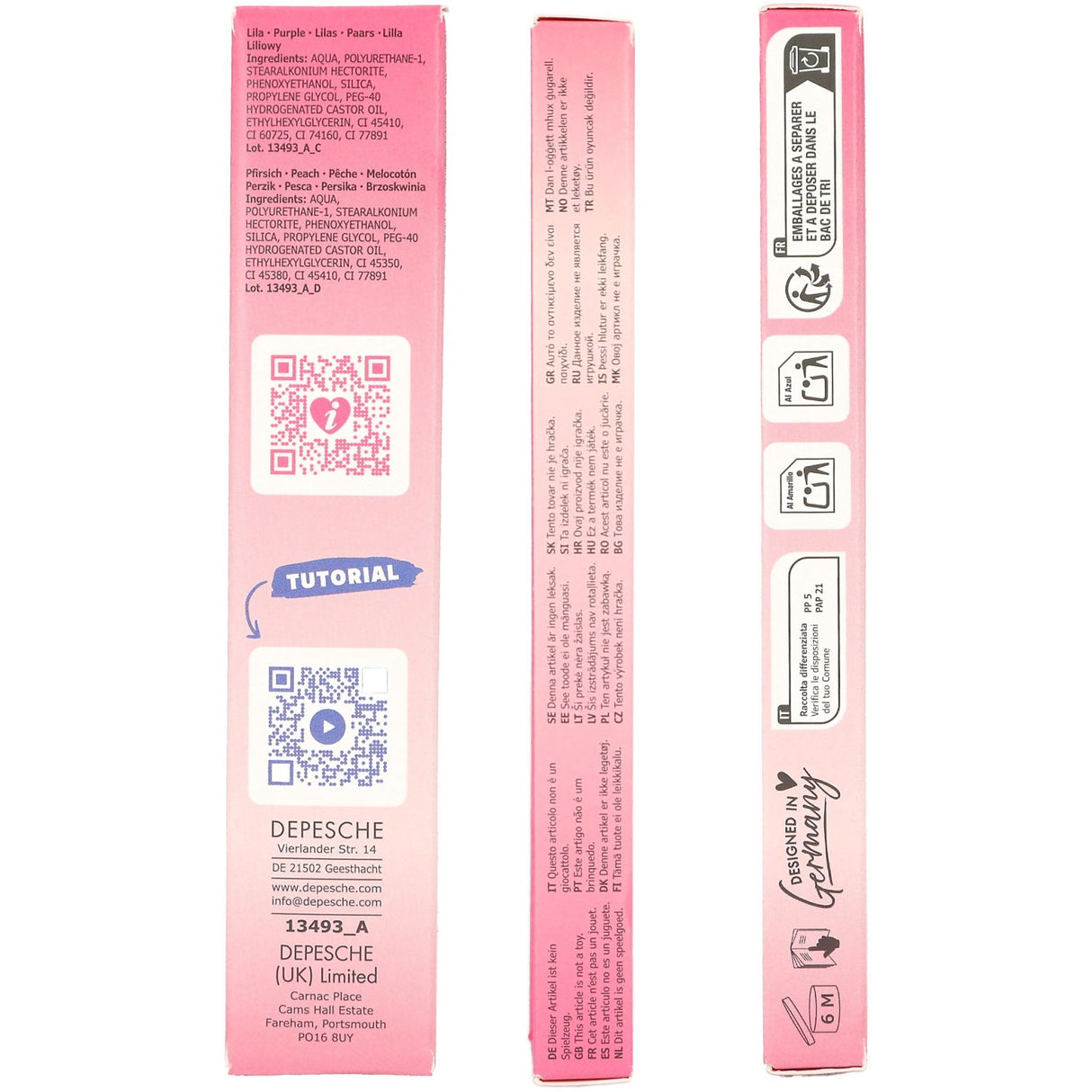 TOPModel Beauty And Me Neglelak Pen Sæt Pink & Purple