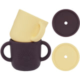 By Lille Vilde Vanilla & Plum Kopper W/Låg 2pcs