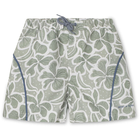 Mini A ture Green Hawaii Maki Printed Board Shorts. GRS