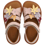 Angulus Rosebud Sandal Med Multifarvede Blomsterapplikationer