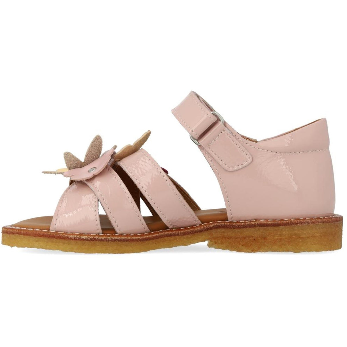 Angulus Rosebud Sandal Med Multifarvede Blomsterapplikationer