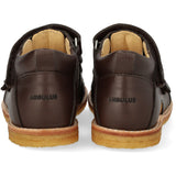 Angulus Dark Brown Begynder Sandal Med Velcrolukning