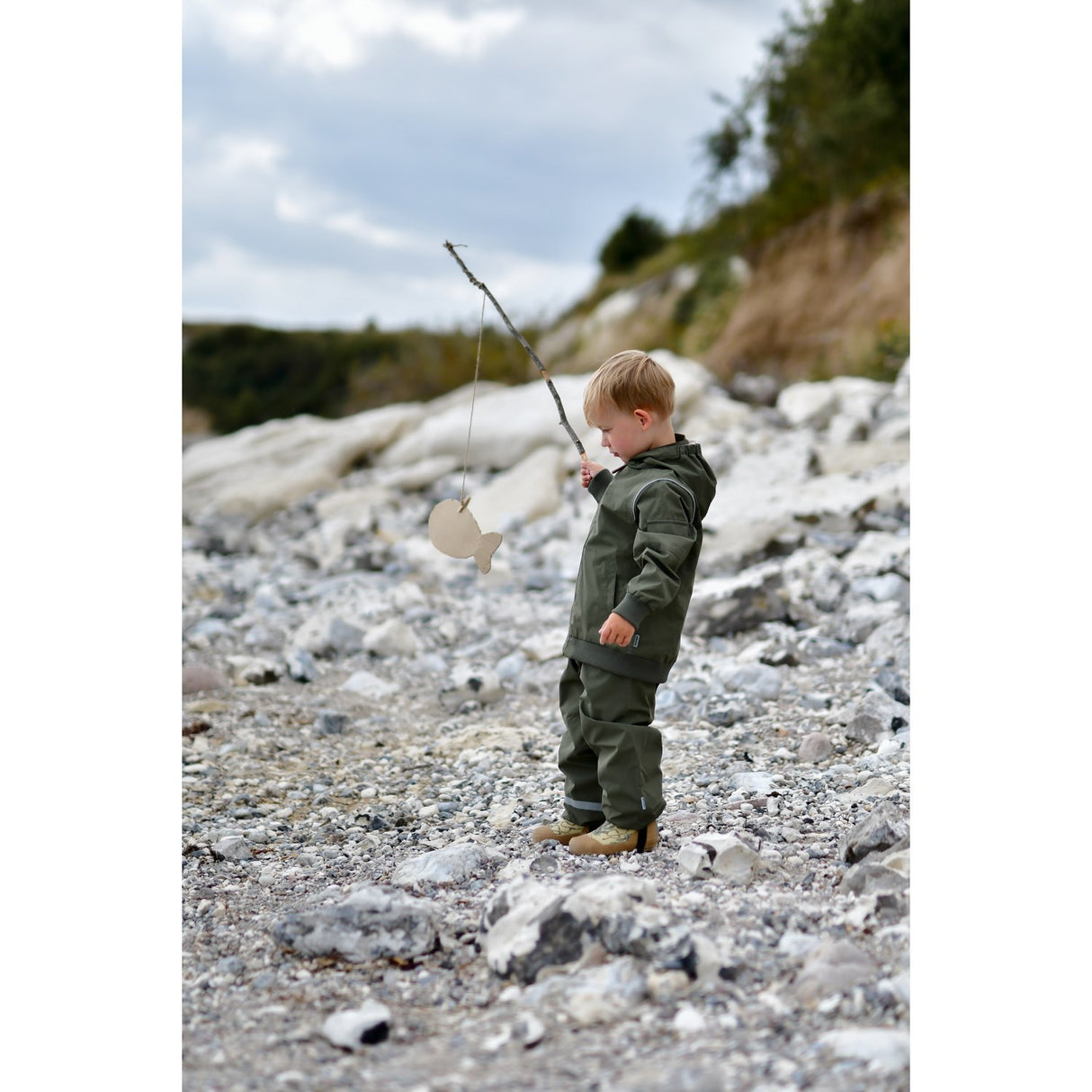 Mikk-Line Dusty Olive Shell Jakke