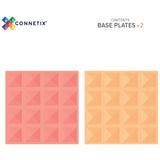 Connetix Pastel Lemon & Peach Base Plate 2 Styks