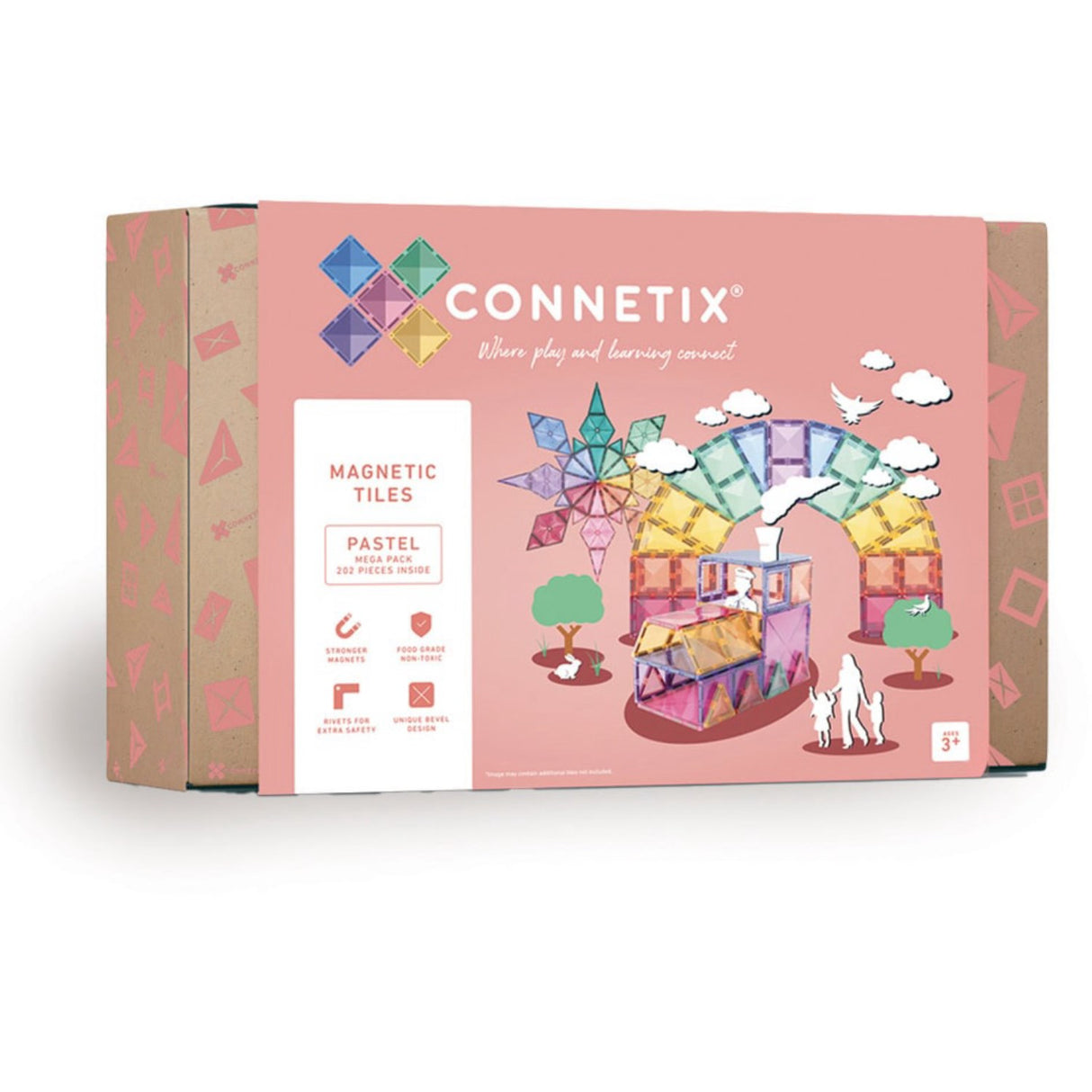 Connetix Pastel Mega Pak 202 Styks