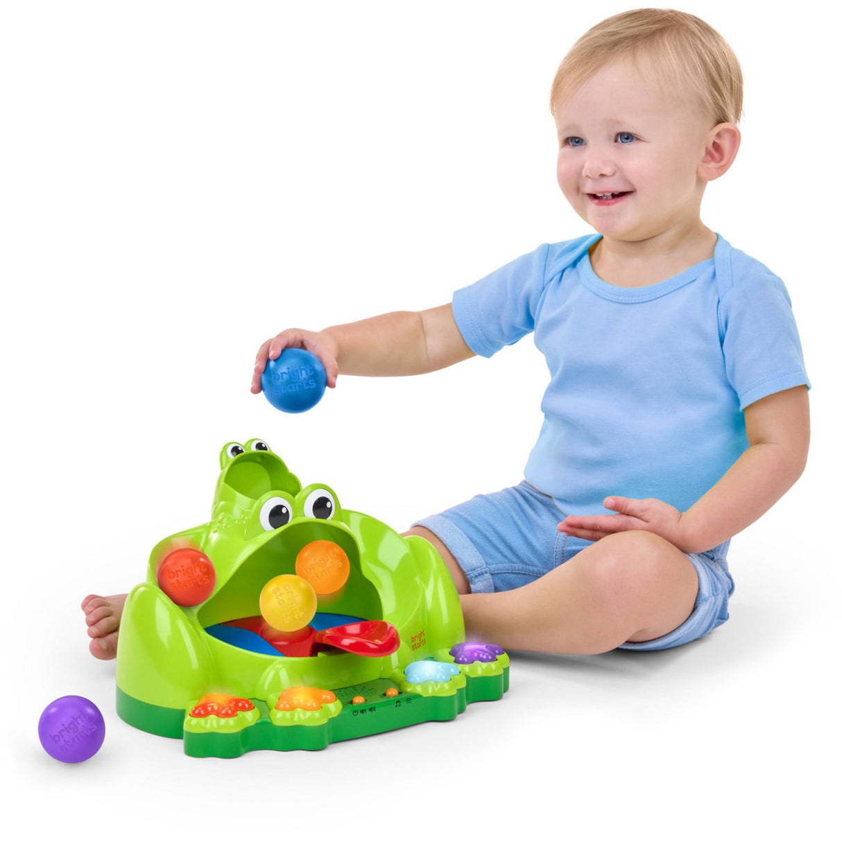 Bright Starts Poppin' Bold Frog™ Bold Play Legetøj
