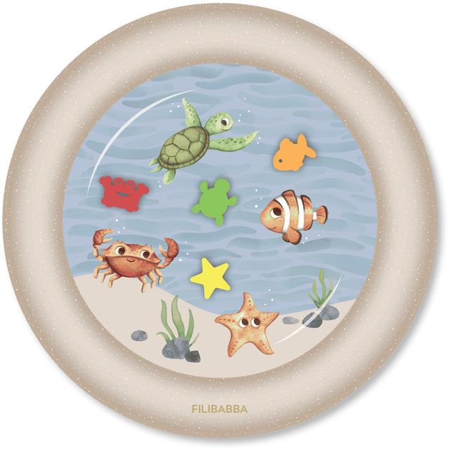 FILIBABBA Sea Friends Water Mat For Tummy Time