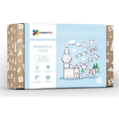 Connetix Clear Starter Pak 34 Styks