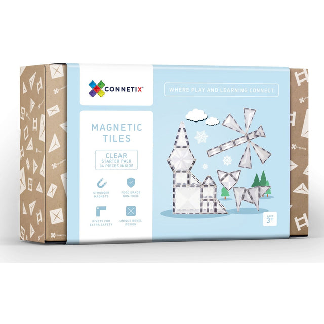 Connetix Clear Starter Pak 34 Styks
