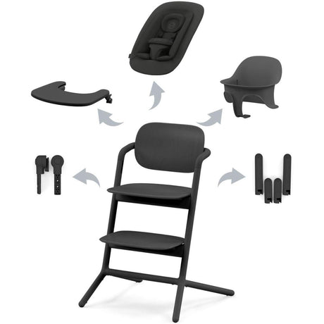 Cybex Stunning Black LEMO 4i1 Sæt