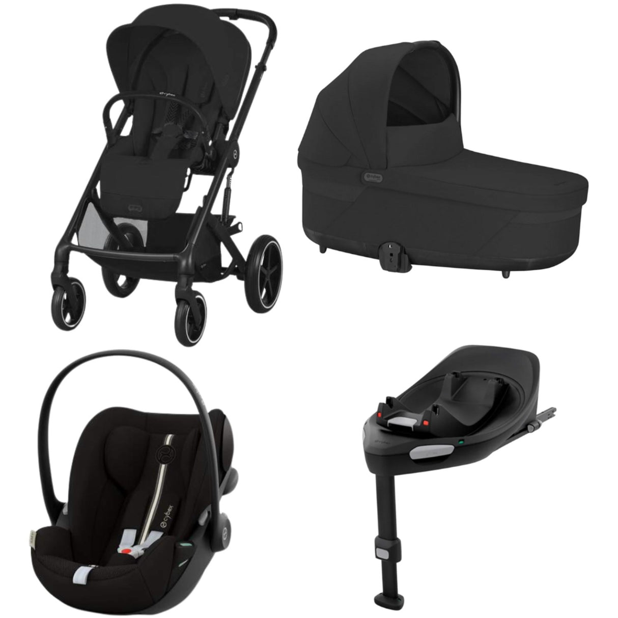 Cybex Moon Black Balios S Lux Bundles