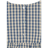 Konges Sløjd Captains Blue Check Kim Romper GOTS