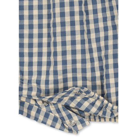 Konges Sløjd Captains Blue Check Kim Romper GOTS