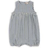 Konges Sløjd Captains Blue Check Kim Romper GOTS