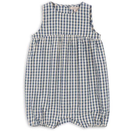 Konges Sløjd Captains Blue Check Kim Romper GOTS