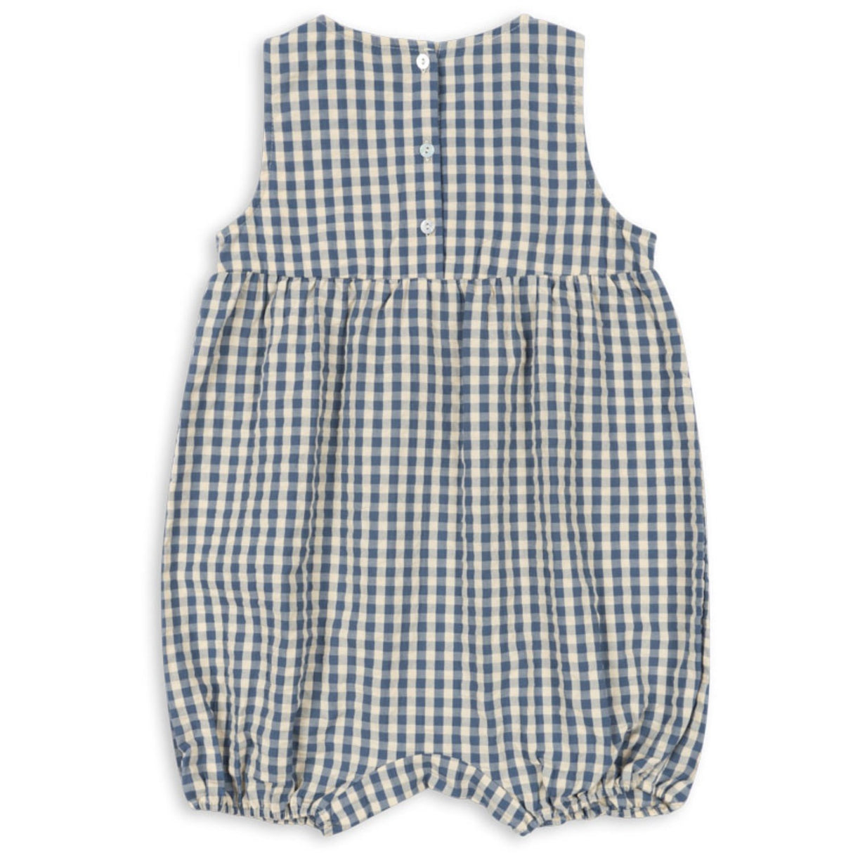 Konges Sløjd Captains Blue Check Kim Romper GOTS