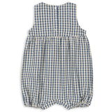 Konges Sløjd Captains Blue Check Kim Romper GOTS