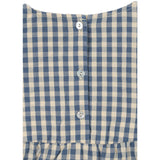 Konges Sløjd Captains Blue Check Kim Romper GOTS