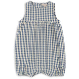 Konges Sløjd Captains Blue Check Kim Romper GOTS