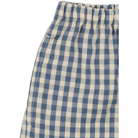 Konges Sløjd Captains Blue Check Kim Shorts GOTS