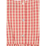 Konges Sløjd Flamingo Plume Check Kim Flæse Kjole GOTS