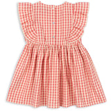 Konges Sløjd Flamingo Plume Check Kim Flæse Kjole GOTS