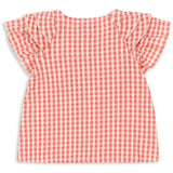 Konges Sløjd Flamingo Plume Check Kim Flæse Ss Skjorte GOTS