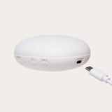 Moonie Gray 2.0 Organic Humming Bjørn Med White Noise og en Lampe