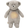 Moonie Gray 2.0 Organic Humming Bjørn Med White Noise og en Lampe