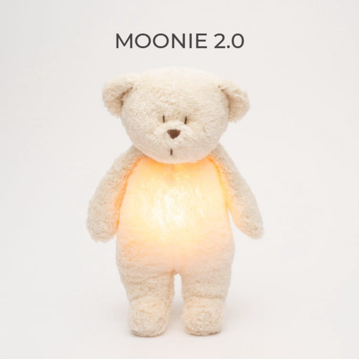Moonie Polar 2.0 Organic Humming Bjørn Med White Noise og en Lampe